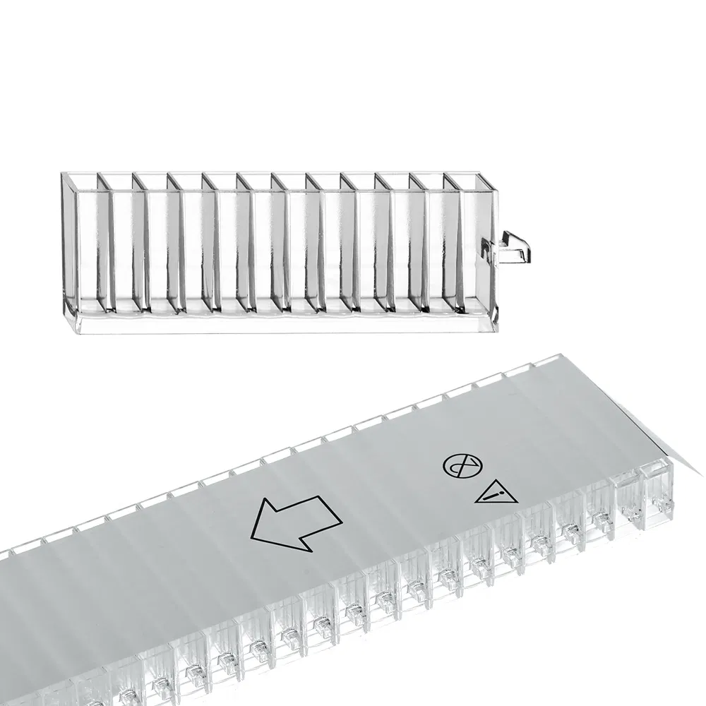 Laboratório 12 furos copo de amostra 12 posições multicélula plástico konelab cuvette para 20/20cx/prime 30 e 60 analisador bioquímico