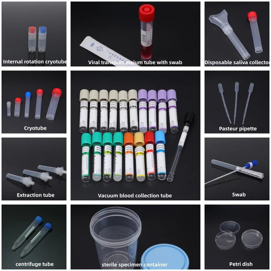 Medical Disposable Specimen Collection Sterile Nylon Vtm Flocked Flocking Nasopharyngeal Throat Oral Nasal Np Swab