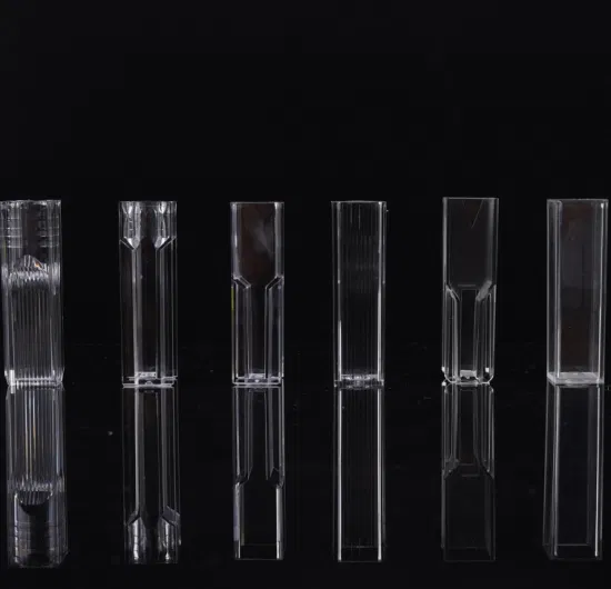 Cuvete de copo de amostra médica descartável para espectrofotômetros