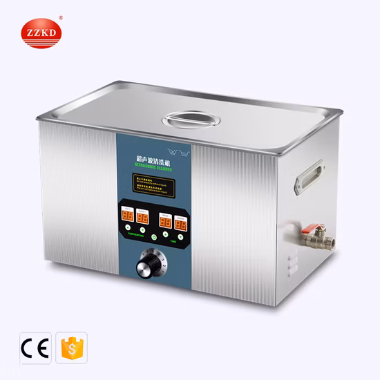 Limpador de vidro totalmente automático de aço inoxidável com certificação CE 126L para limpeza de garrafas de laboratório instalado em uma bancada de laboratório com função de secagem