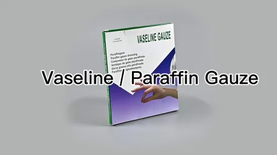 Cotonete estéril da compressa da gaze da vaselina da parafina da unidade